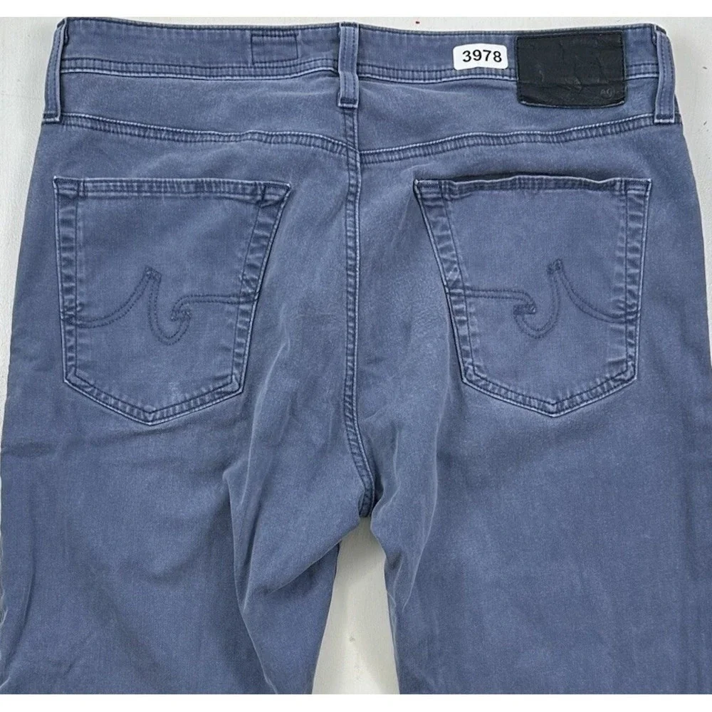 Adriano Goldschmied The Everett Slim‎ Straight Jeans Mens Stretch 34x27 Blue